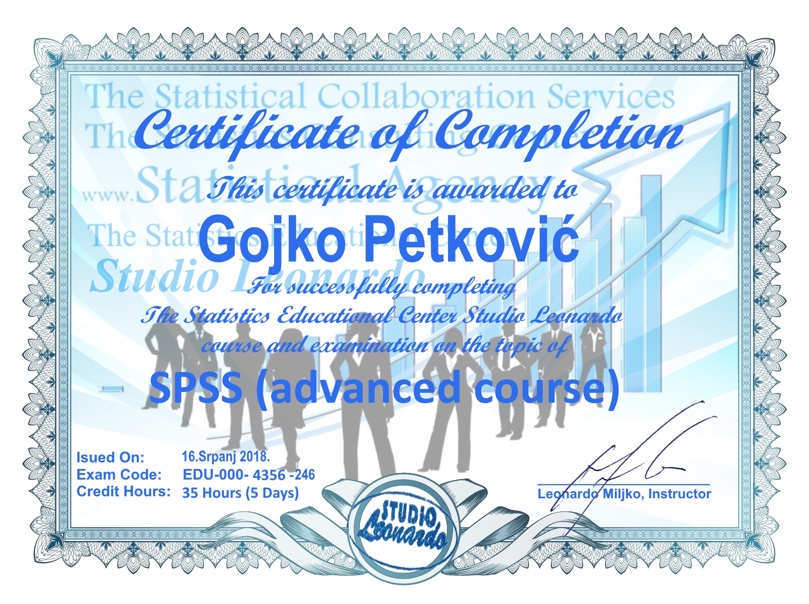Gojko Petković ( SPSS advanced course)